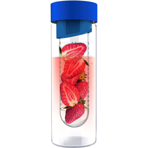 Asobu Flavour It - Drinkbeker - Inclusief fruitinfuser - 480 ml - Blauw Tweedehands