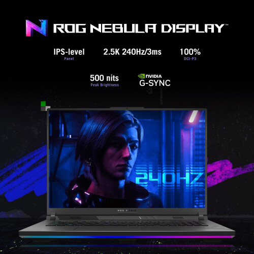 ASUS ROG Strix G16 G614JIR-N4050W-BE - Gaming Laptop - Intel Core i9 - NVIDIA GeForce RTX 4070 - 16 inch - 240Hz - azerty Tweedehands