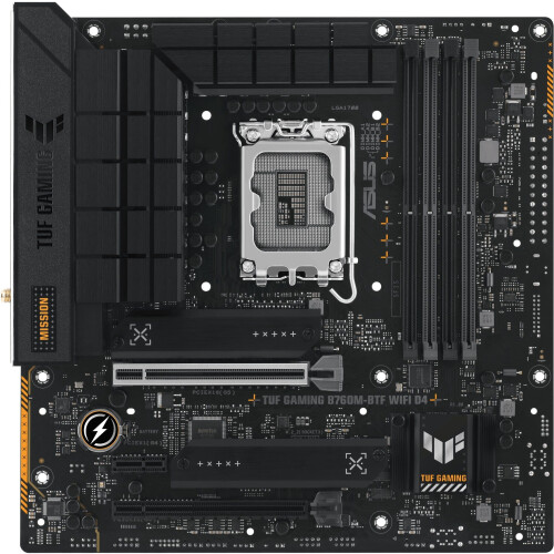 ASUS TUF Gaming B760M-BTF WIFI D4 - Micro-ATX - WiFi 6 2.5 Gb LAN - BTF design