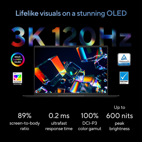 ASUS Vivobook S16 OLED S5606CA-RI152W - Laptop - 16 inch - 3.2K OLED - 120Hz Tweedehands