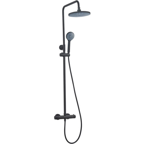 ATLANTIC ASHER - Douchesysteem - Thermostatisch - Zwart Tweedehands