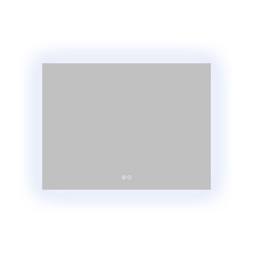 Atlantic badkamerspiegel Maeva met verlichting rechthoek 60 x 80cm chroom