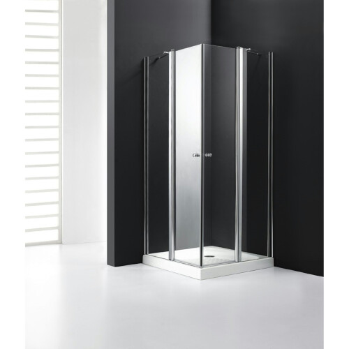 Atlantic Cedar - Douchecabine - Hoekinstap 85x87x203 cm - Chroom