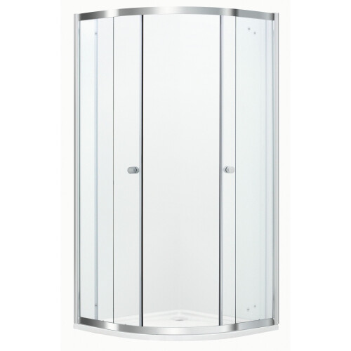 Atlantic Silas - Douchecabine kwartrond 90x90cm - Schuifdeur - Zilver Tweedehands