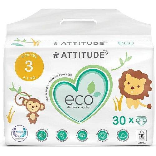 Attitude Baby Care Luiers Midi - maat 3 30 st Tweedehands
