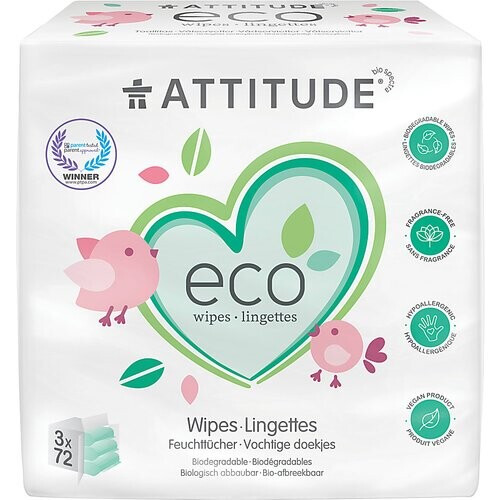 Attitude Eco Baby Doekjes 3 x 72 Tweedehands