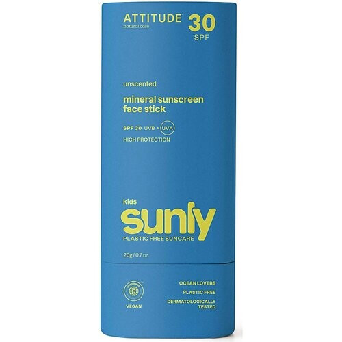 Attitude Sunly Gezichtszonnebrandstick SPF30 KIDS - Parfumvrij Tweedehands