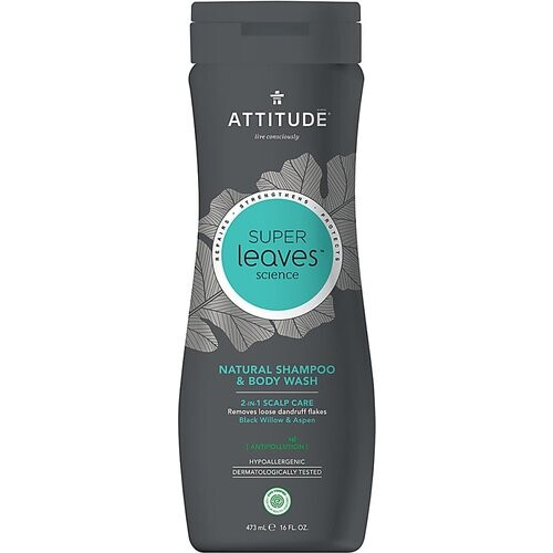 Attitude Super Leaves Shampoo & Douchegel voor Mannen - 2 in 1 Scal... Tweedehands