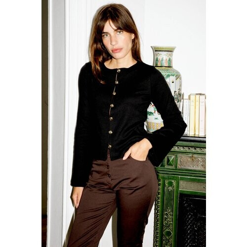 Avani dames vegan Cardigan HennÃ© Zwart Tweedehands