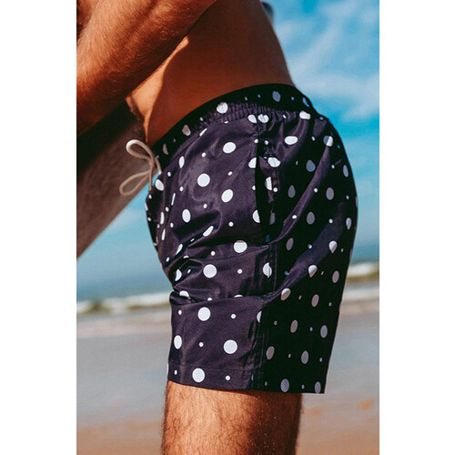 Averie mannen vegan Zwembroek Nolan By Arlo Pruisische Polkadots Donkerblauw Tweedehands