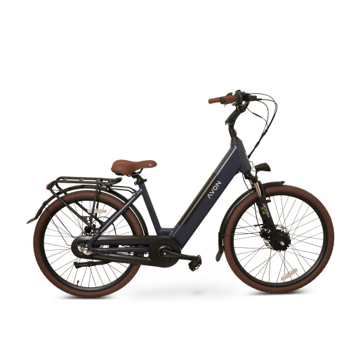 Avon Bx1 Elektrische Fiets 26 Inch – 250w Voorwielmotor 504wh Accu 90km Actieradius Hydraulische Schijfremmen Nexus 3-speed Kleurendisplay Lage Instap Jeans Blue