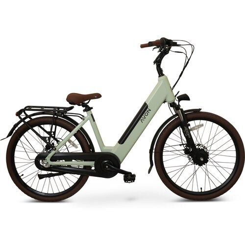 Avon Bx1 Elektrische Fiets 26 Inch – 250w Voorwielmotor 504wh Accu 90km Actieradius Hydraulische Schijfremmen Nexus 3-speed Kleurendisplay Lage Instap Lichtgroen Tweedehands
