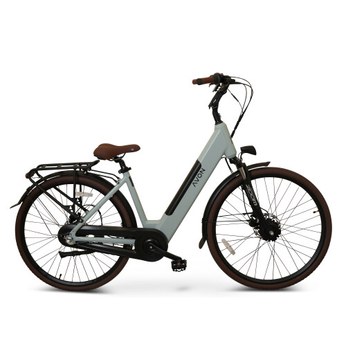Avon Bx1 Elektrische Fiets 28 Inch – 250w Voorwielmotor 504wh Accu 90km Actieradius Hydraulische Schijfremmen Nexus 3-speed Kleurendisplay Lage Instap Muted Grayish-blue