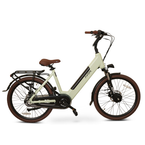 Avon Bx1 Elektrische Kinderfiets 24 Inch – 250w Voorwielmotor 504wh Accu 90km Actieradius Hydraulische Schijfremmen Nexus 3-speed Kleurendisplay Lage Instap Lichtgroen