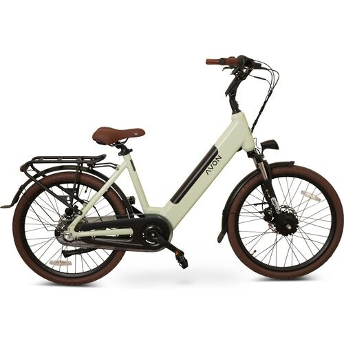 Avon Bx1 Elektrische Kinderfiets 24 Inch – 250w Voorwielmotor 504wh Accu 90km Actieradius Hydraulische Schijfremmen Nexus 3-speed Kleurendisplay Lage Instap Lichtgroen Tweedehands