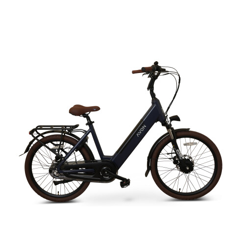 Avon Bx1 Elektrische Kinderfiets 24 Inch – 250w Voorwielmotor 504wh Accu 90km Actieradius Hydraulische Schijfremmen Nexus 3-speed Kleurendisplay Lage Instap Jeans Blue