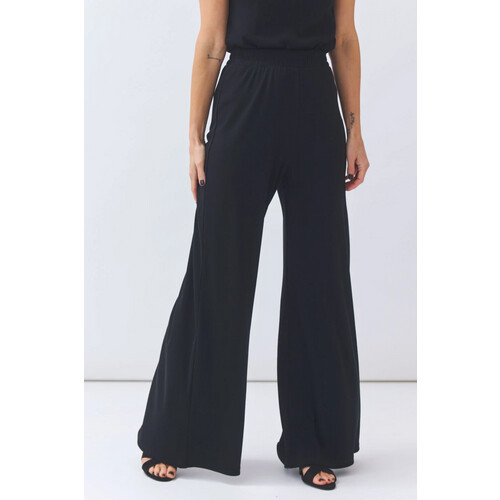 BaÃ¬ge the Label dames vegan Wijde Broek Bessy Zwart Tweedehands