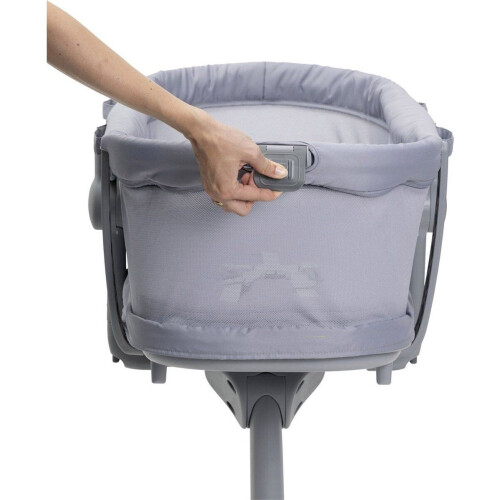 Baby Hug 5 In 1 Pro - Co-sleeper - Ovaal - Verrijdbaar - Grey Tweedehands