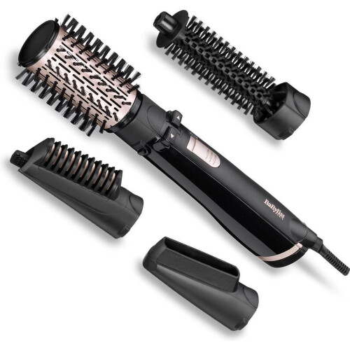 BaByliss AS200E - Föhnborstel - Roterend met 4 opzetstukken - Zwart Tweedehands