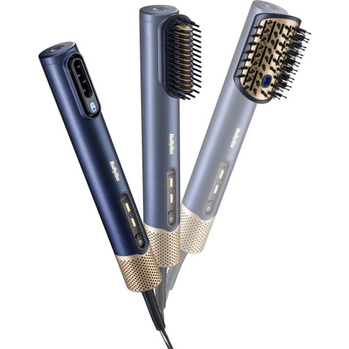 BaByliss AS6550E - 3-in-1 Wet to Dry Air Wand Föhn - Drogen Stylen Volume - Midnight Blue Tweedehands