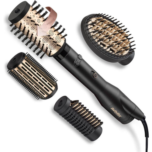 BaByliss Big Hair Luxe Föhnborstel AS970E - Multistyler - Roterende 50mm opzet - Ionisch - Zwart Tweedehands