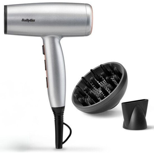 BaByliss Cosmos Föhn D580DE - Haardroger 2100W - Ionische functie - Cosmic Grey