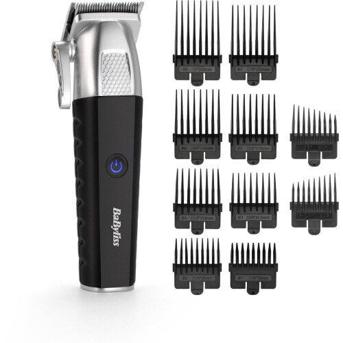 BaByliss E812E - Lithium Power Tondeuse - Draadloos - RVS messen - 10 opzetkammen