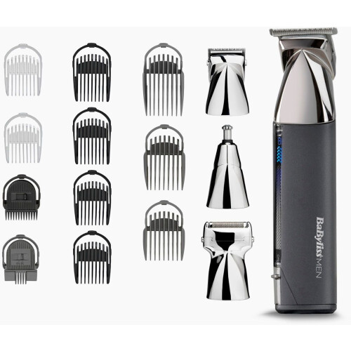 Babyliss For Men Super-X Metal Series - MT996E - Multigroom - Waterproof - Titanium Tweedehands
