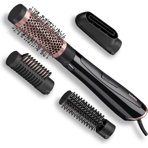 BaByliss Perfect Finish Föhnborstel AS126E - Multistyler met 4 opzetstukken - Ionisch - 1000W - Zwart Tweedehands