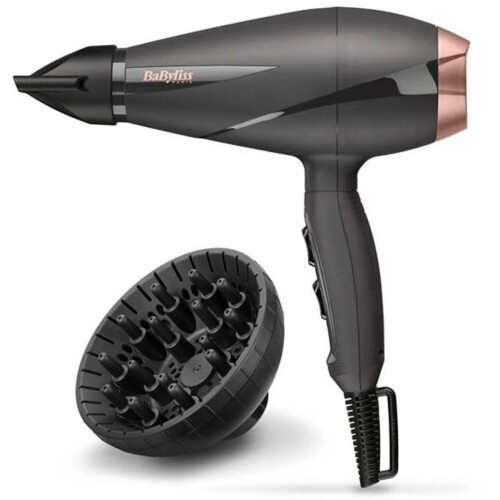 BaByliss Smooth Pro 6709DE - Föhn - Professionele AC-motor 2100 Watt - Coolshot - Zwart Tweedehands