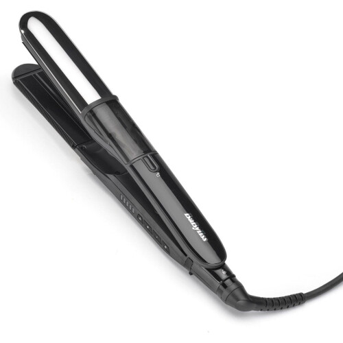 BaByliss ST496E - 2-in-1 Stoom Stijltang - Ionische Anti-Frizz functie - Zwart