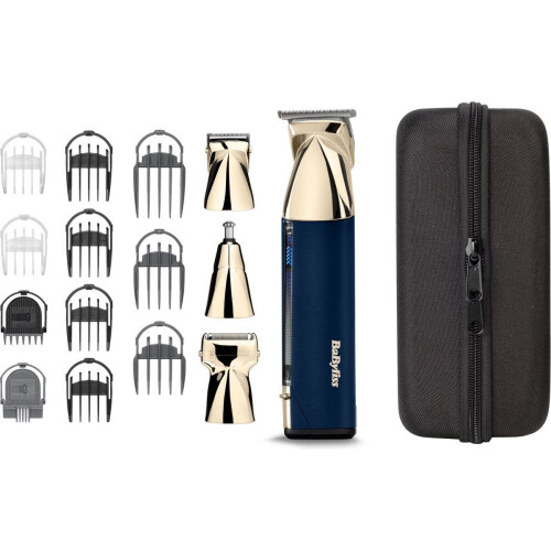 BaByliss Super-X Metal MT992E - 15-in-1 Multigroom - Waterproof - Blauw/Goud Tweedehands
