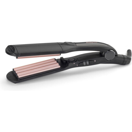 BaByliss The Crimper Wafeltang 2165CE - 10 temperatuurinstellingen 120-210°C - Tourmaline-keramische coating - Zwart