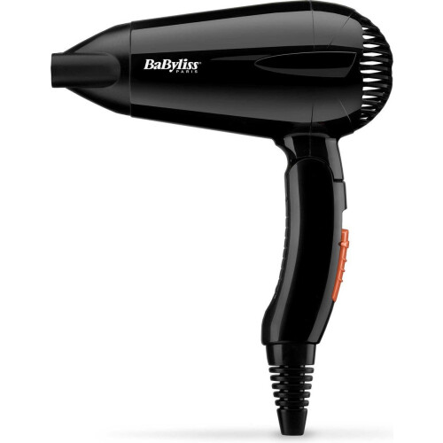 BaByliss Travel Dry 2000 5344E - Reisföhn - 2000 watt - Inklapbaar handvat - Zwart/Oranje Tweedehands