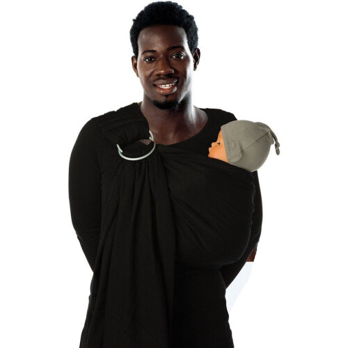 Babylonia BB SLING - Ringsling - Biologisch katoen - Zwart Tweedehands