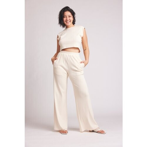 Baìge the Label dames vegan Broek Betsy Nature Tweedehands