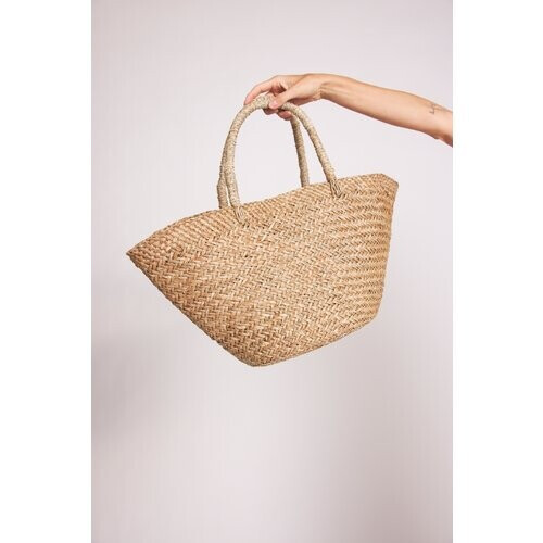 Baìge the Label dames vegan Draagtas Cate Raffia Tweedehands