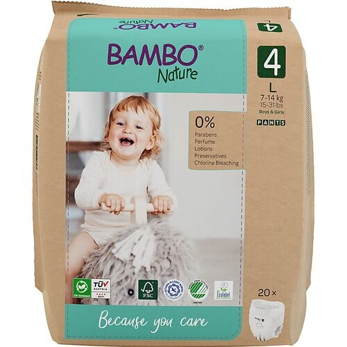 Bambo Nature Trainingsbroekje - L - maat 4 20 stuks Tweedehands