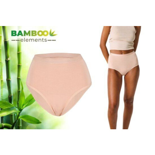 Bamboo Elements - Menstruatie Ondergoed - High Waist Brief - Lekvrij - Nude Tweedehands