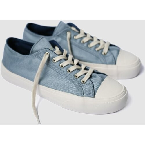 Bamburista mannen vegan Lage Sneakers Heren Grasshopper Kawasemo Denim Blauw Tweedehands