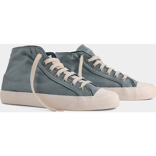 Bamburista mannen vegan Sneakers Grasshopper Hoog Denim Tweedehands