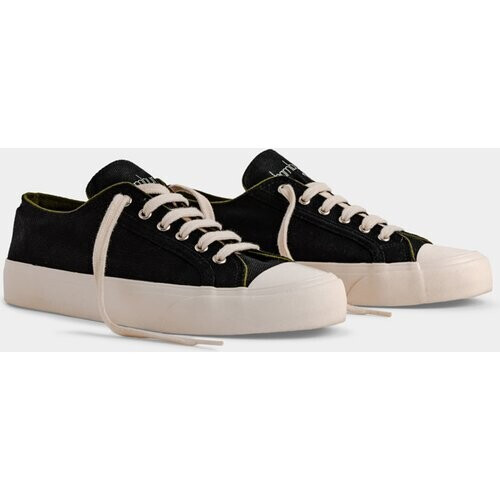 Bamburista mannen vegan Sneakers Grasshopper Laag Zwart Tweedehands