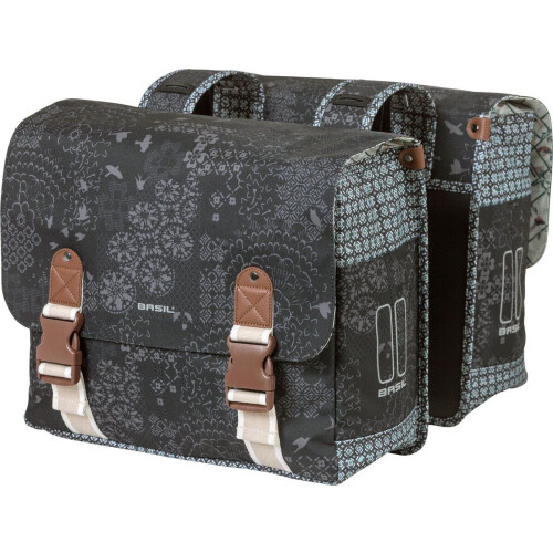 Basil Bohème - Dubbele fietstas - 35 Liter - Zwart Tweedehands