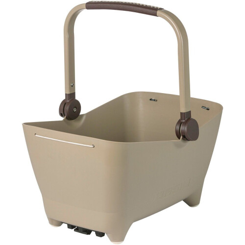 Basil Buddy hondenfietsmand MIK - met wasbaar kussentje en geïntegreerd riempje - bruin Tweedehands