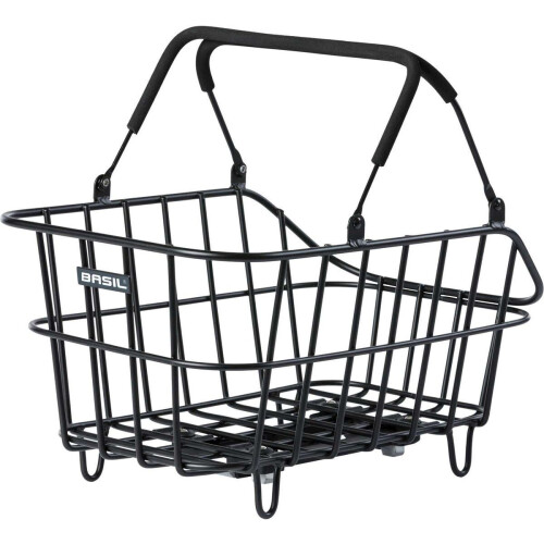 Basil Cento ALU MIK Fietsmand - Achter - Aluminium - Weerbestendig - Verstevigd Frame - Mat Zwart Tweedehands