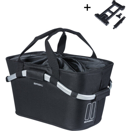 Basil Classic Carry All - Fietsmand Achter - Waterafstotend Polyester - Zwart - 22 Liter Tweedehands