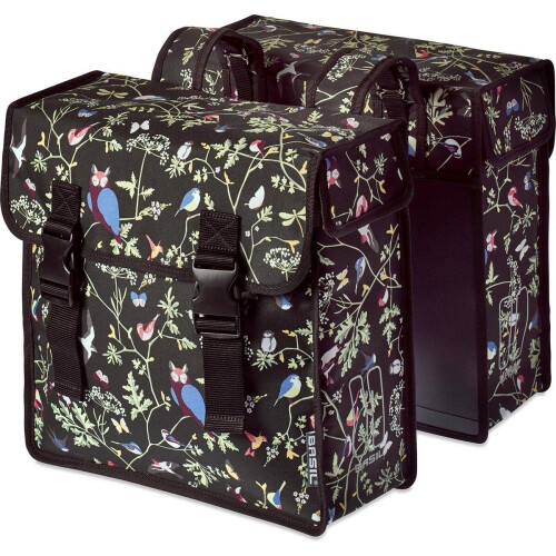 Basil Wanderlust Dubbele fietstas - Waterafstotend - Zwart - 35 Liter