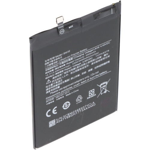 Batterij geschikt voor Xiaomi Mi 8, Li-Polymer, 3.85V, 3300mAh, 12.7Wh, ingebouwd, zonder gereedschap