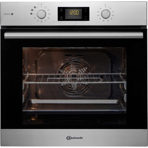 BAUKNECHT BAKO700STEAM - Inbouw ovenset - 71L 13 soorten verwarming RVS A+ Tweedehands