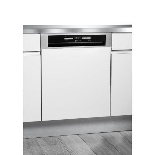 BAUKNECHT BBO 3O539 PLGT - Half Geïntegreerde Vaatwasser - 14 couverts - Roestvrij staal